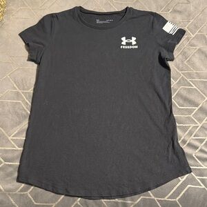 Under Armour Black Short Sleeve Tee for Kids